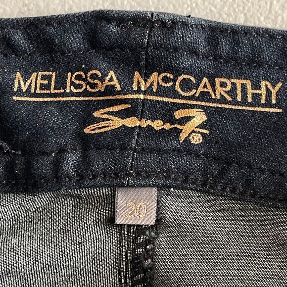 Seven 7 Melissa McCarthy Jeans Womens 20 Blue Pencil Boho Slimming Silhouette - Picture 9 of 16